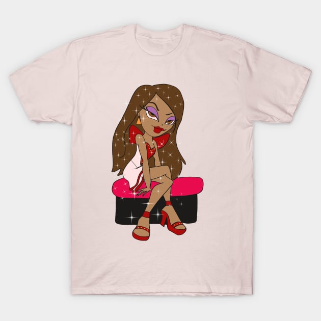 Bratz Yasmin Valentines Day T-Shirt by CreativeToonsTV